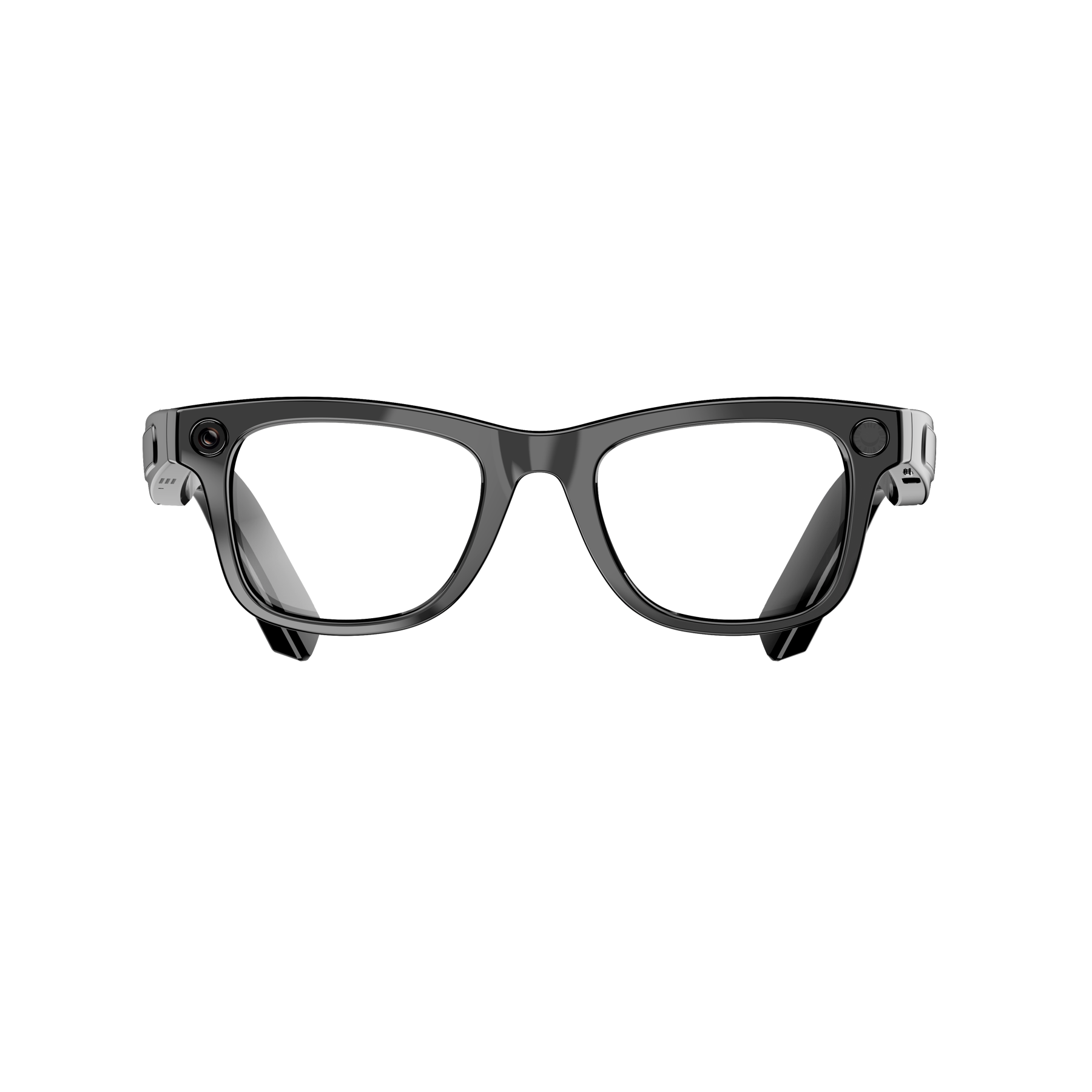 Black AG18 AI glasses front view